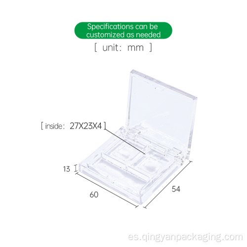 Venta caliente Caja compacta de sombra de ojos bien diseñada